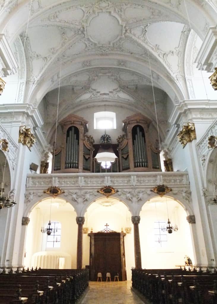 Anton Bruckner's organ (up top).