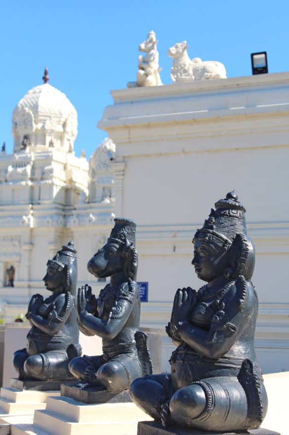 A trio of monuments.